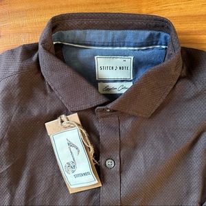 [Stitch Note] medium Oxford shirt button up NWT